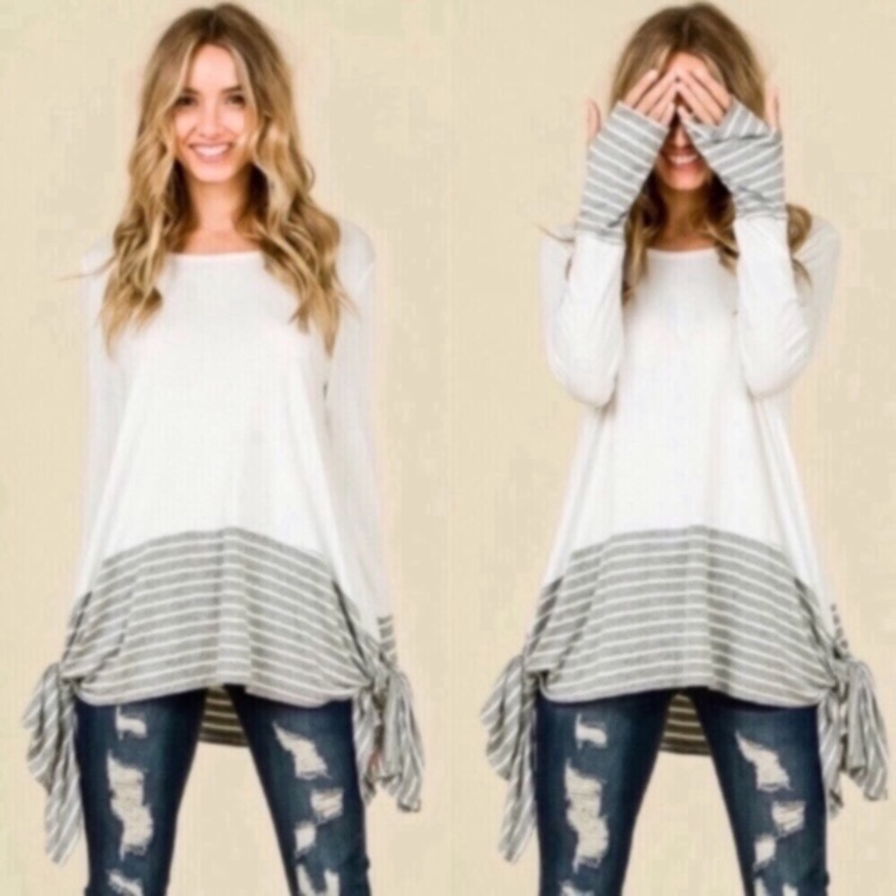 NWT Long Sleeve Color Block Tee